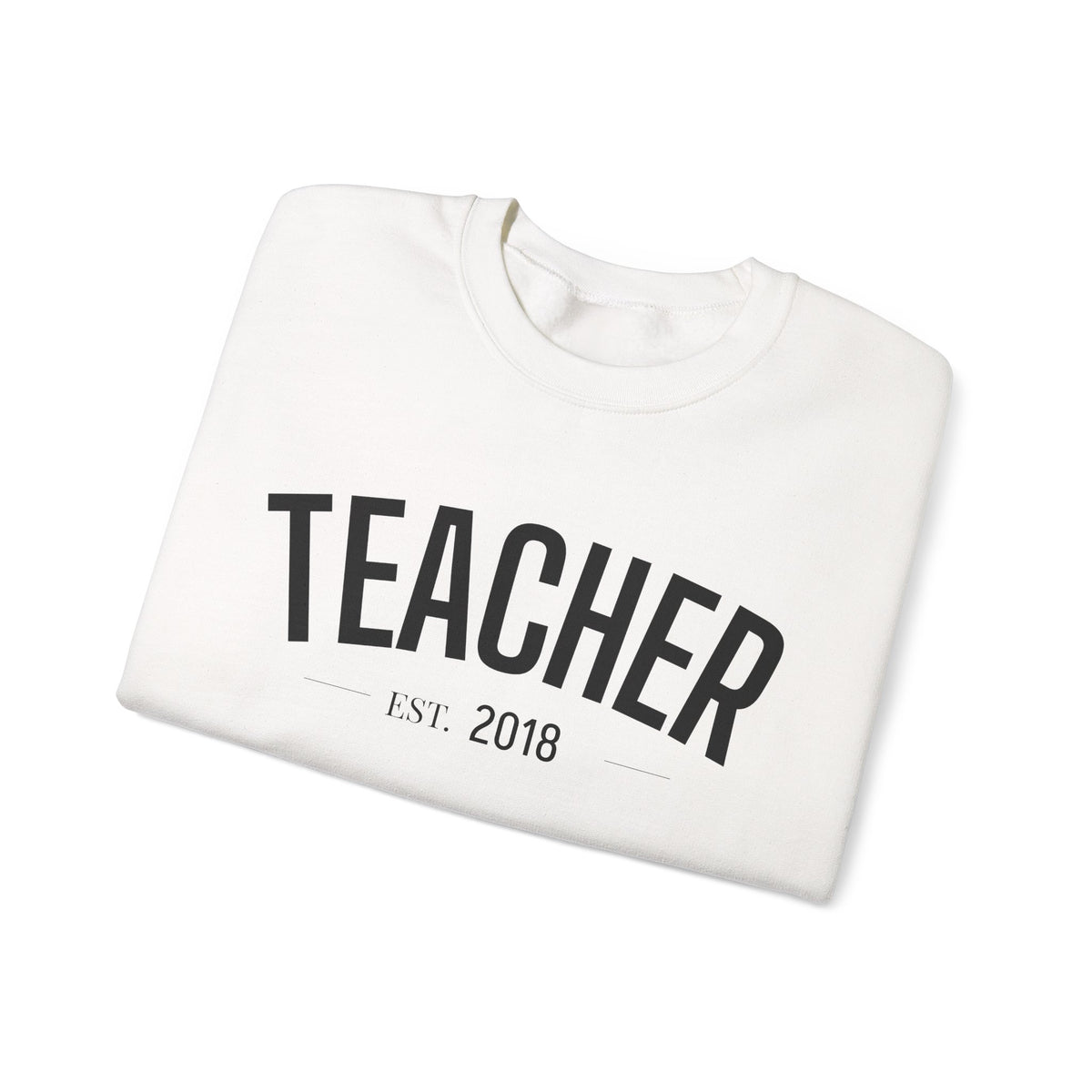 Personalized Teacher EST. Year Crewneck | Custom Teacher Sweatshirt
