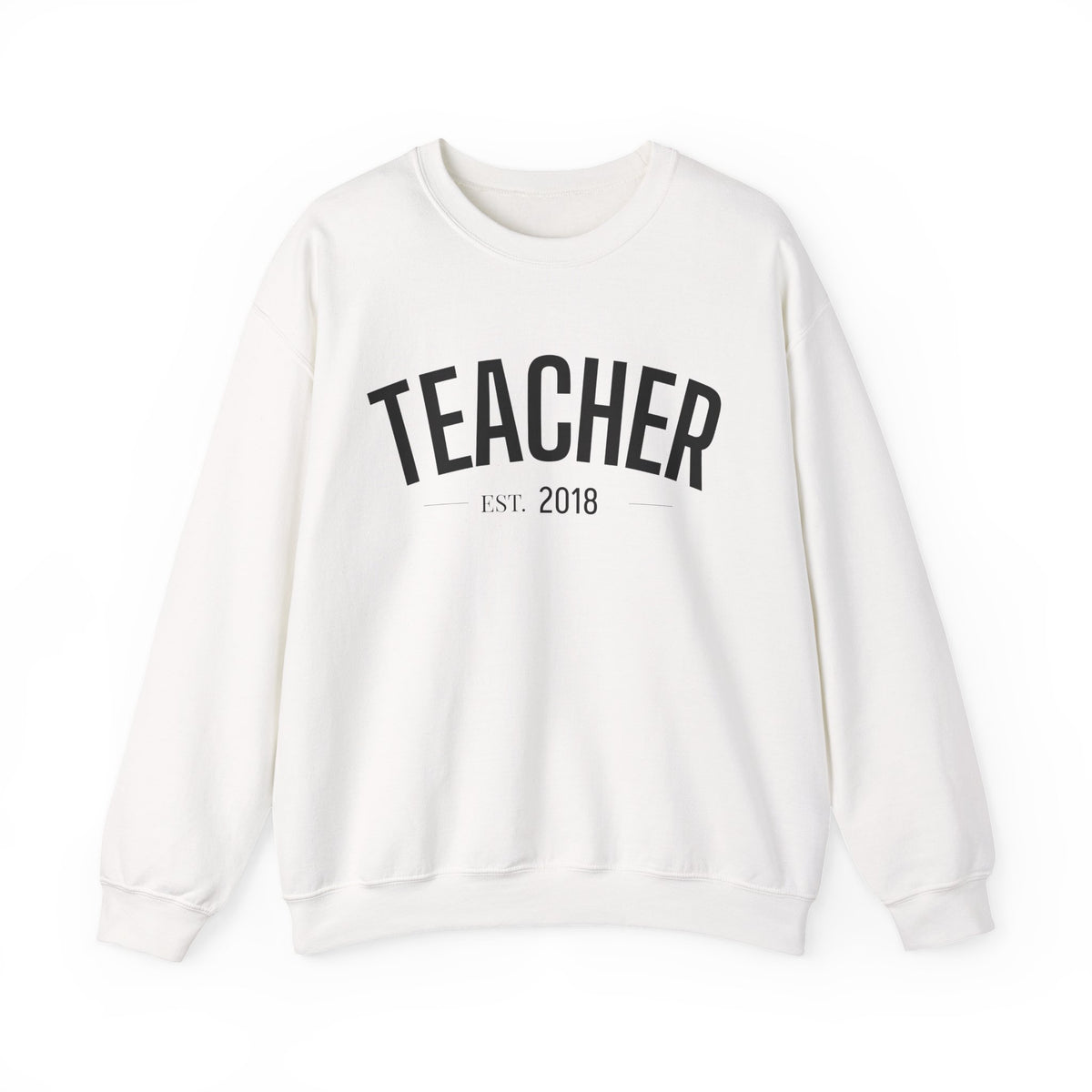 Personalized Teacher EST. Year Crewneck | Custom Teacher Sweatshirt