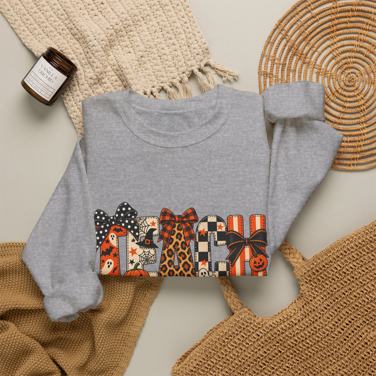 Halloween Teacher Crewneck Sweatshirt
