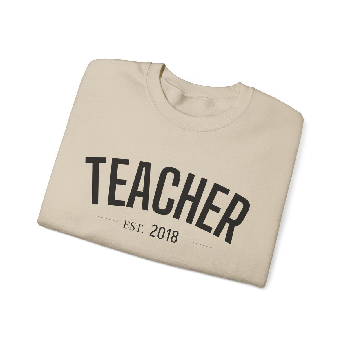 Personalized Teacher EST. Year Crewneck | Custom Teacher Sweatshirt