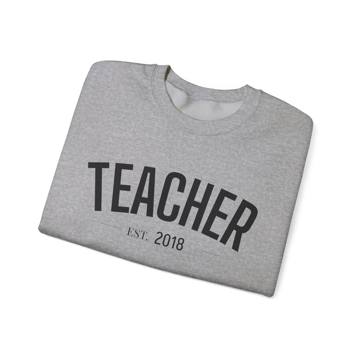 Personalized Teacher EST. Year Crewneck | Custom Teacher Sweatshirt