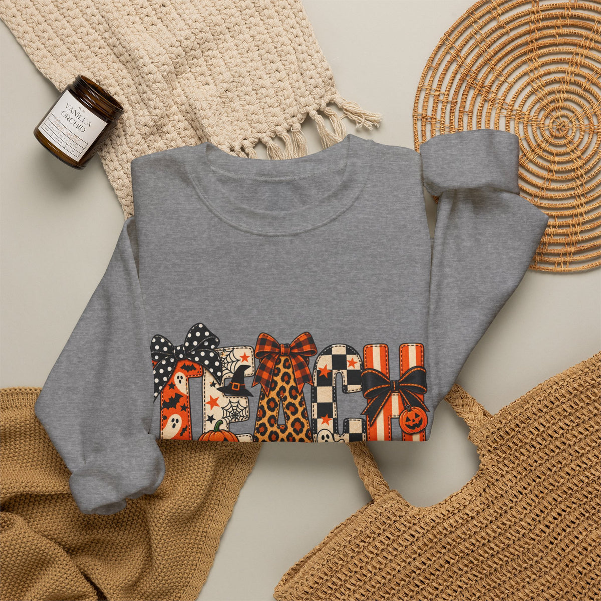 Halloween Teacher Crewneck Sweatshirt