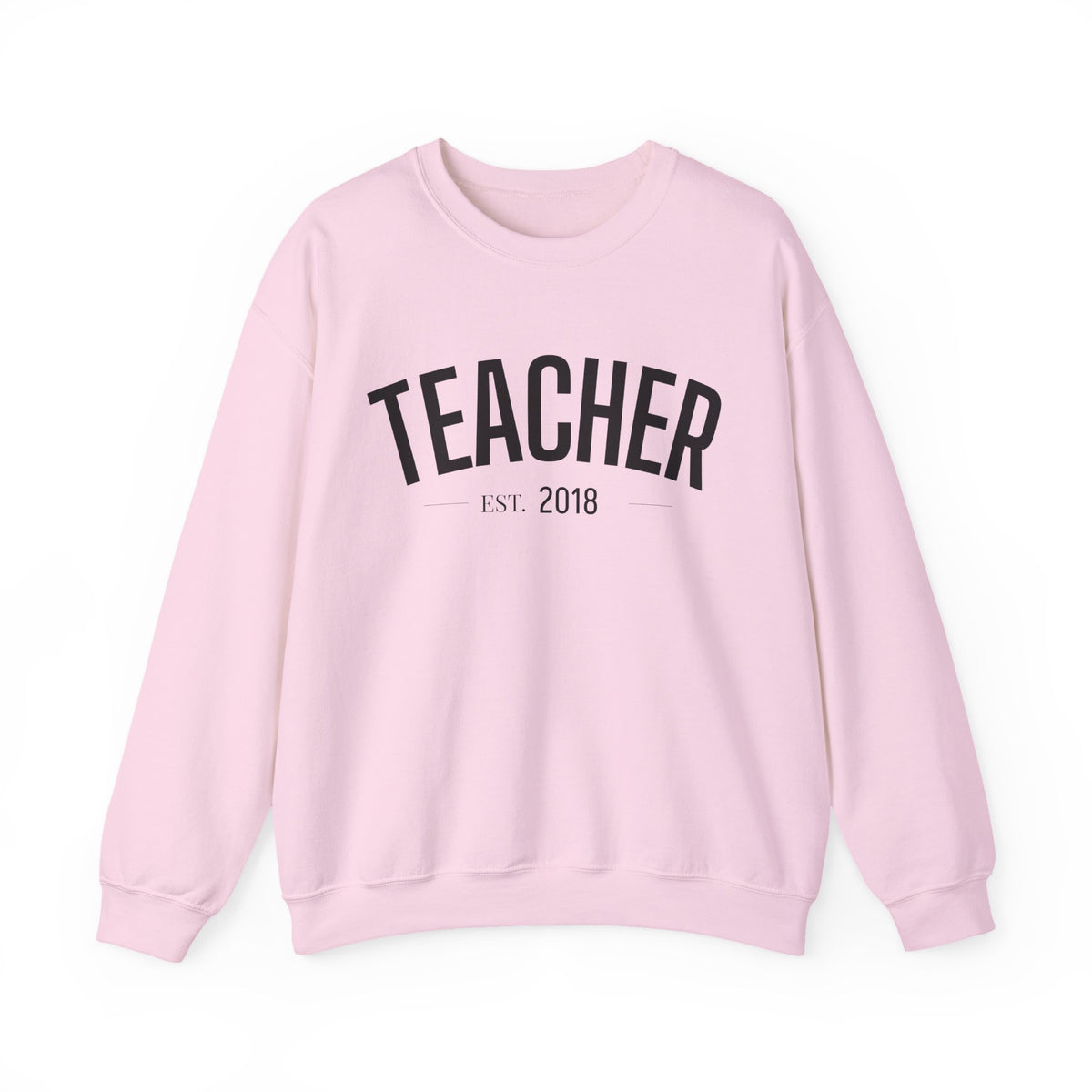 Personalized Teacher EST. Year Crewneck | Custom Teacher Sweatshirt